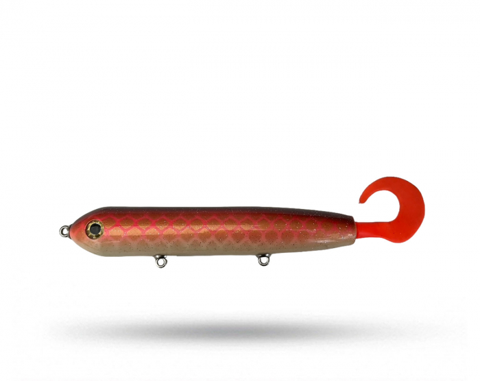 Musky Mojo Wabull Tail - Red Sucker i gruppen Fiskedrag / Tailbeten hos Örebro Fiske & Outdoor AB (Wabull Tail-Sucker)